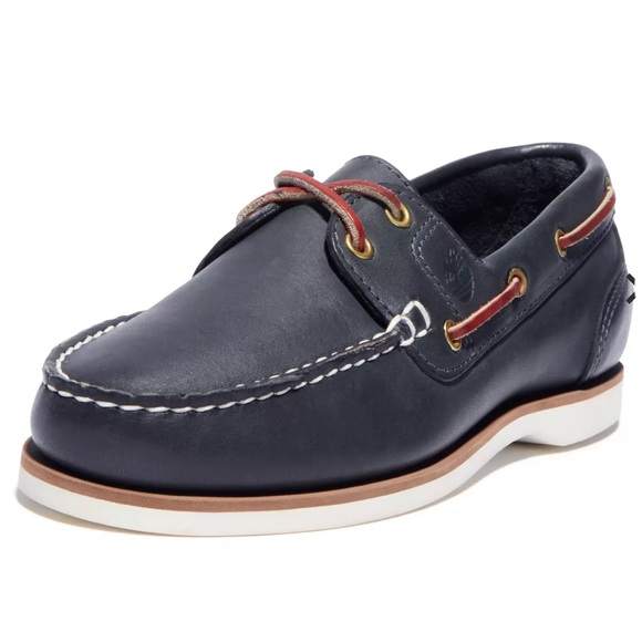 TIMBERLAND WOMEN'S CLASSIC 2-EYE LEATHER BOAT SHOES - Picture 8 of 8